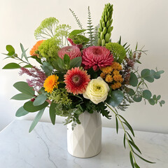 modern floral composition with elegant style