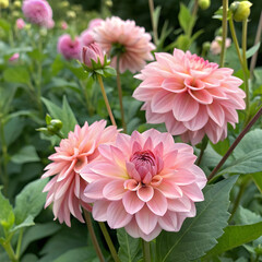 pink petaled flowers