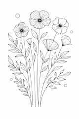 vector illustration of flowers