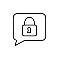 message lock icon