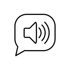 speech bubble voice icon