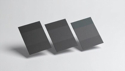 Floating Dark Grey Pricing Cards Mockup
