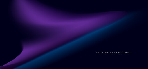 Naklejka premium Blue and purple gradient on dark background. You use can banner, brochre, presentation.