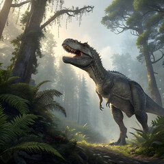 tyrannosaurus rex in the wild