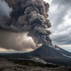 volcanic eruption smoke plume