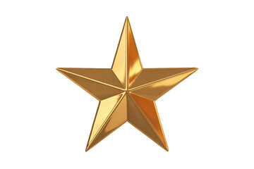 Obraz premium Shiny golden star award signifies achievement and excellence