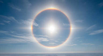 氷晶が描く空のハロ現象