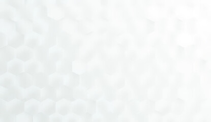 Abstract white background with hexagon pattern, modern and clean design