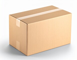 cardboard box warehouse mockup, png file of isolated cutout object with shadow 