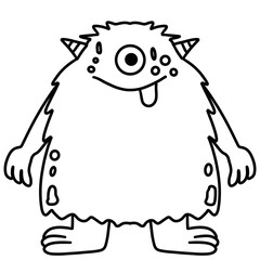 Monster outline vector