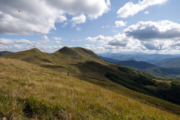 Hiking along the red trail to the highest peak of the Bieszczady Mountains - Tarnica