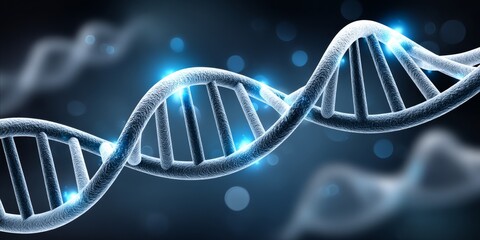 a realistic photo of DNA base pair highlights on a bioinformatics platform