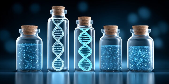 a realistic photo of AI-powered genome comparison tools in a biotech lab