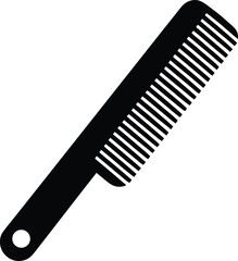 Classic barber comb icon design element