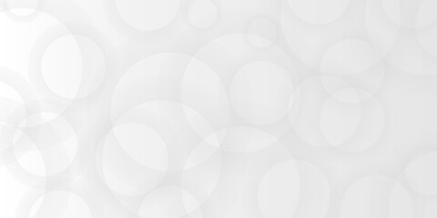 Abstract Bokeh White light on White Background. Abstract background with gray circle.  Abstract bokeh lights with soft light background. Blur wall. Cover or splash template for web design .