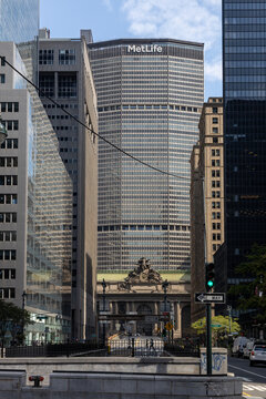 View of New York City, Manhattan, United States of America.