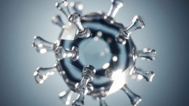 Crystalline Virus Structure in a Microscopic Frozen Environment