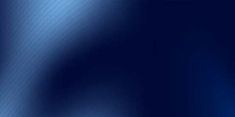 Abstract dark blue gradient background. Dark scene with curved waves of smoke or fog reflecting soft light, Black drop cool feeling of cold and cool underwater water.