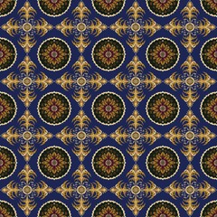 Yellow flower on blue background