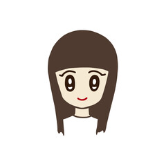 Cute Anime Girl Icon,