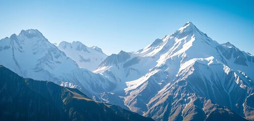 Majestic Pyrenees peaks, snow-capped and sunlit, wildlife, fauna