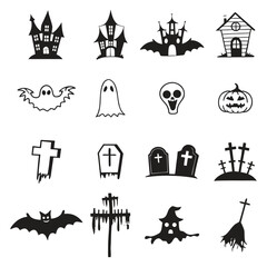 Halloween Vector Icons Set