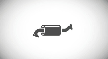 Gray muffler icon
