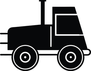 Baler Silhouette Vector Art Illustration