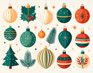 Festive Holiday Ornament Collection