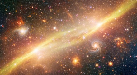 A striking image captures the immense power and beauty of a galaxy, showcasing its vibrant colors and intricate structures against a backdrop of countless stars.