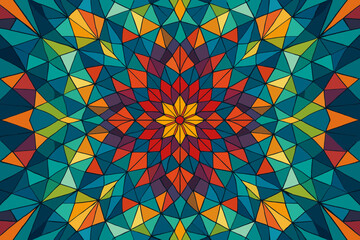 From patterns mirrored mandala geometric simple vector polygonal abstract symmetrical illustration