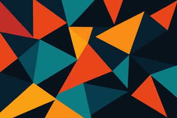 Obraz premium Vector illustration asymmetry across composition geometric fields dark abstract contrast polygons uneven