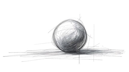 A vibrant ball of yarn sits like a colorful egg in a nest of straw for a playful Easter decoration