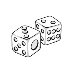 Casino Vector Design Elements and Logos Monochrome