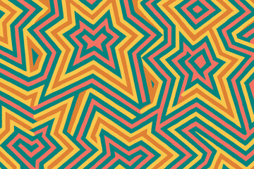 Illustration rotated vector filling radiating tones form to pattern layers slightly star