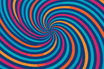 Swirl inward streams vector pulling flowfield spiral central vibrant pattern illustration vortex