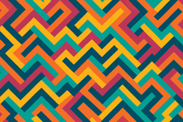 Diagonally shifts flow slight pattern illustration energetic zigzag vector producing vibrant rays