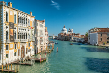 Obraz premium Grand Canal and Basilica Santa Maria della Salute in Venice, Italy