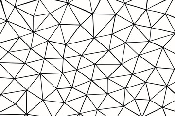 Fototapeta premium Geometric abstract sharp interconnected vector illustration triangular crystalline background layout grid