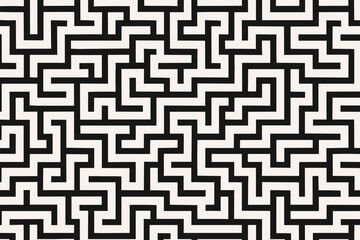 Vector maze illustration grid evenly intricate flowing rectangular pattern tessellation abstract