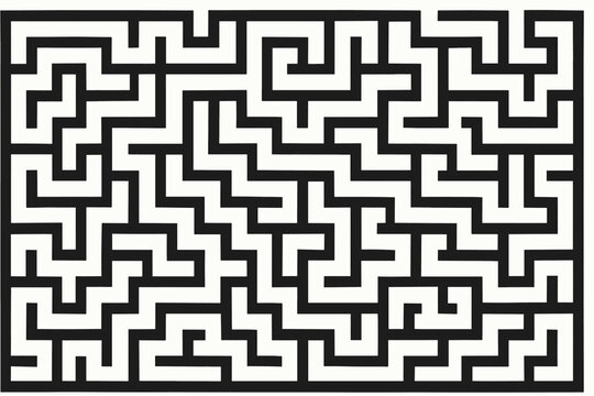 Uniform rectangular network symmetry background vector geometric tessellated maze illustration clean pattern