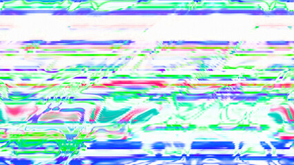 Vibrant Abstract Glitch Art with Multicolor Distorted Stripes and Digital Noise Texture