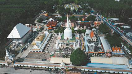 Kathin Robe Offering Ceremony at Wat That Noi, Thailand