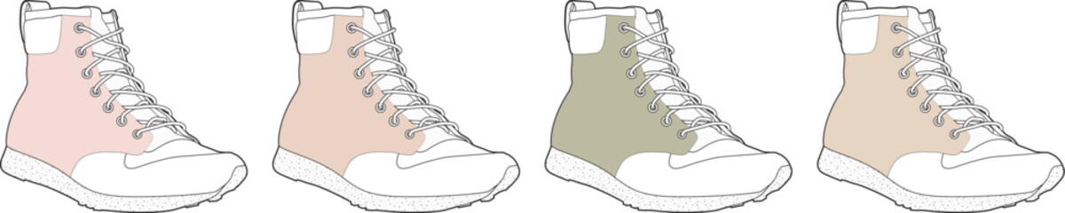 A vibrant collection of casual shoes presented in various appealing colors, ideal for diverse fashion statements and everyday wear