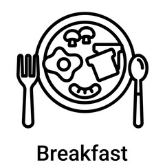 Breakfast Icon Vector Illustration