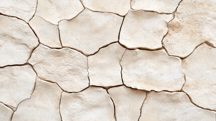 Obraz premium Cracked dry earth pattern showcases natural detail and texture, evoking sense of arid beauty