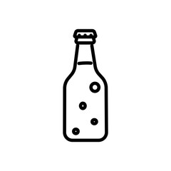 soda icon vector, line style icon