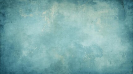 Obraz premium Textured Blue Background Featuring Green and White Accents and Weathered Surface