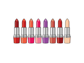 Obraz premium set of various lipstick colors