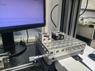 Precision equipment on a testing platform in a laboratory setting during the day